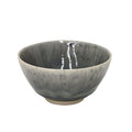 Costa Nova Madeira Fruit Bowl in grey, fine stoneware dinnerware with a smooth, curved design for serving fruit or snacks.