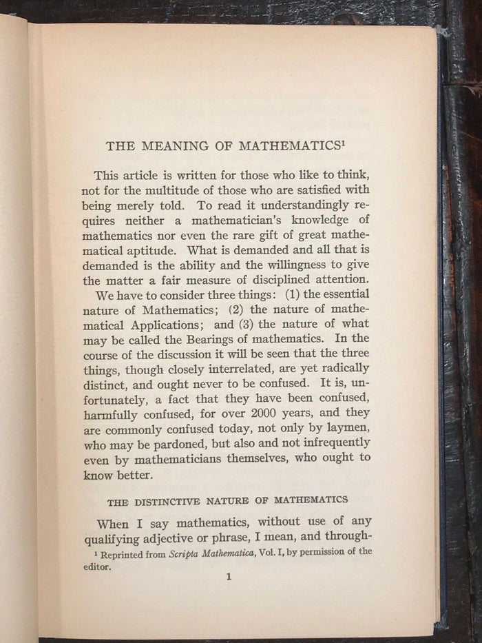 MATHEMATICS AND THE QUESTION OF COSMIC MIND - Keyser - 1st, 1935 - Spirit, Mind