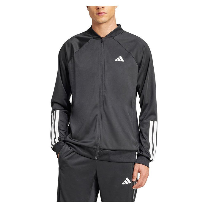 Men's 3 Stripe Knit Jacket Black