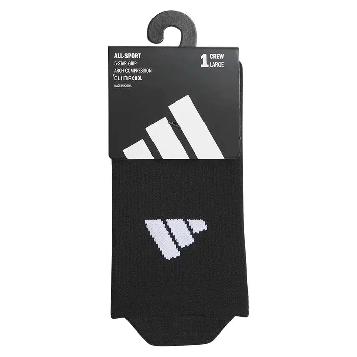 Men's 6 Star Team Grip Crew Socks Black and Onix Grey