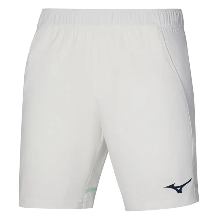 Men's 8 Inch Flex Tennis Shorts White-Apparel-Mizuno-0000 White-S, [current_file_name-Tennis Express