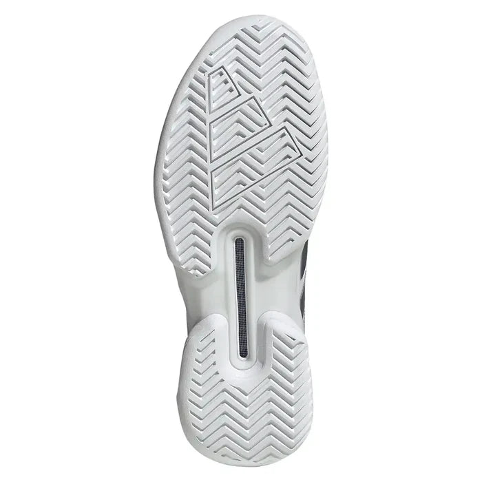 Men's Adizero Ubersonic 5 Shoes White and Tech Grey Metallic