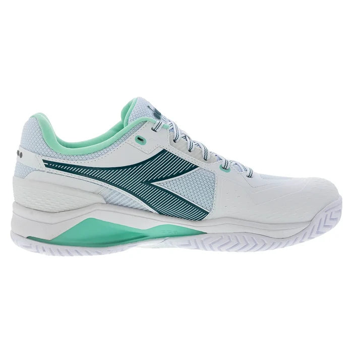 Men's Blushield Torneo 3 Court Shoes White and Shaded Spruce