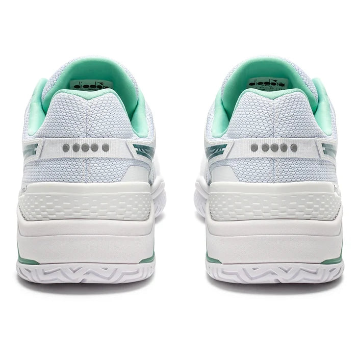 Men's Blushield Torneo 3 Court Shoes White and Shaded Spruce