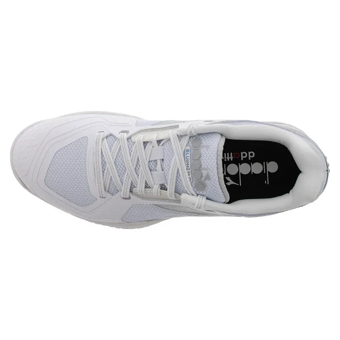 Men's Blushield Torneo 3 Court Shoes White and Silver
