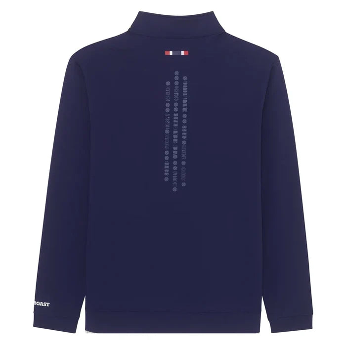 Men's BXV 1-4 Zip Tennis Pullover,Apparel,Boast,,,Tennis Express,BVM13ZP4-F26-Nvy4