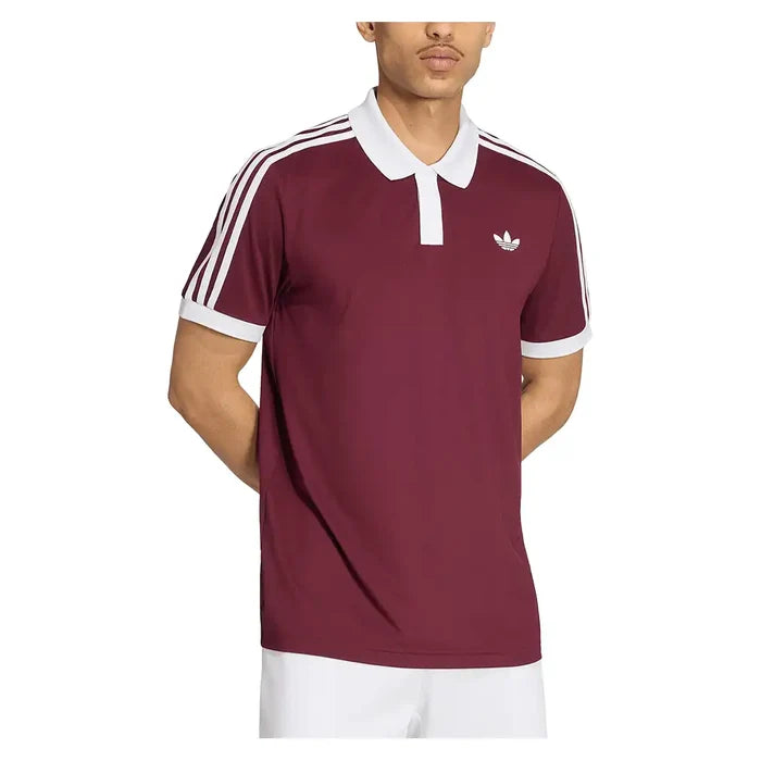 Men's Classics Polo Maroon and White