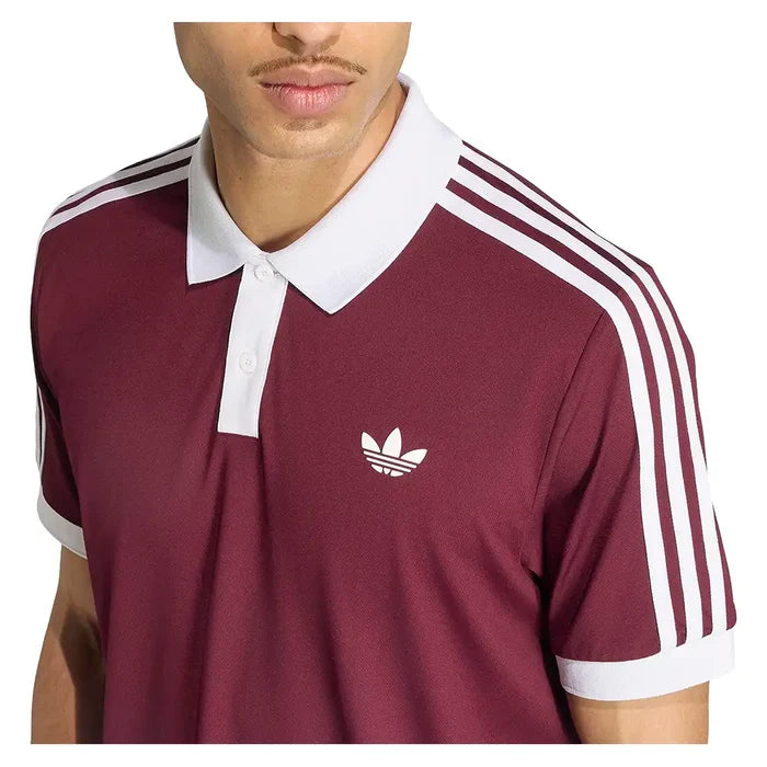 Men's Classics Polo Maroon and White