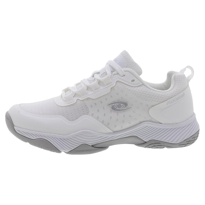 Men's Clear Shot Quicksilver Pickleball Court Shoes White and Silver