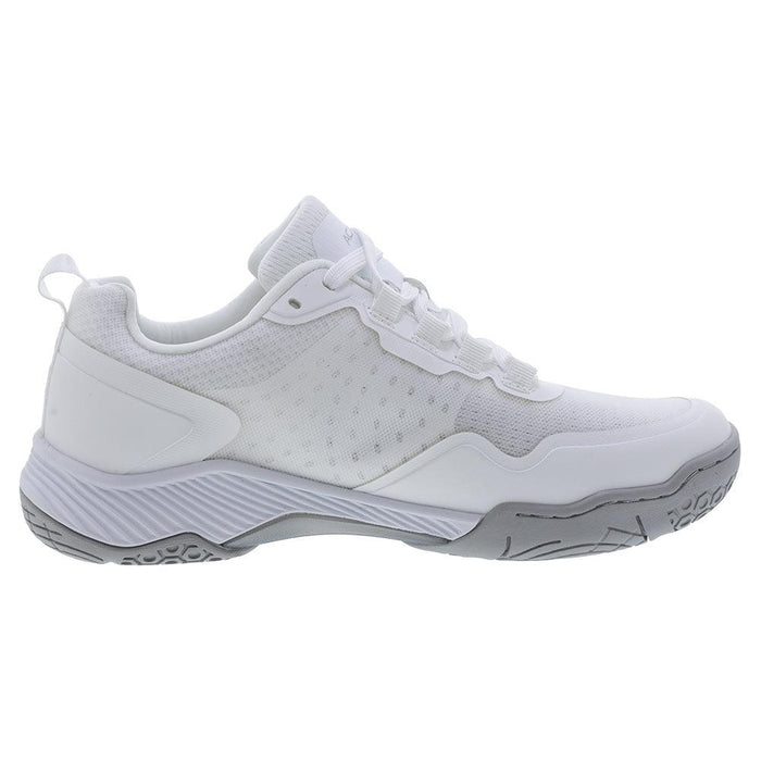 Men's Clear Shot Quicksilver Pickleball Court Shoes White and Silver