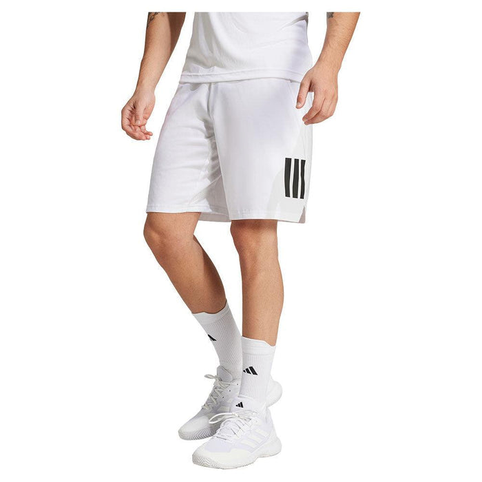 Men's Club 3 Stripe 7 inch Short White