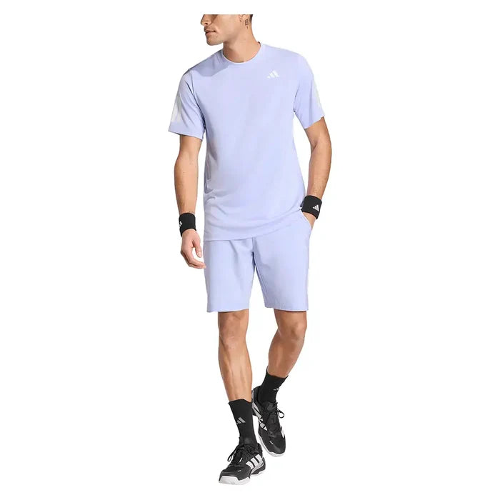 Men's Club 3 Stripe 9 Inch Short Violet Tone