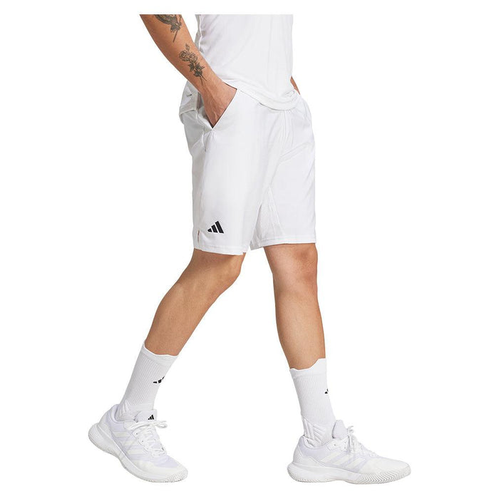 Men's Club 3 Stripe 9 inch Short White