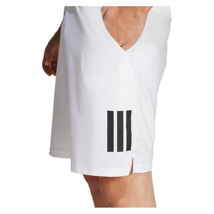 Men's Club 3 Stripe 9 inch Short White