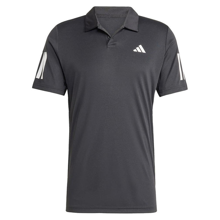 Men's Club 3 Stripe Polo Black