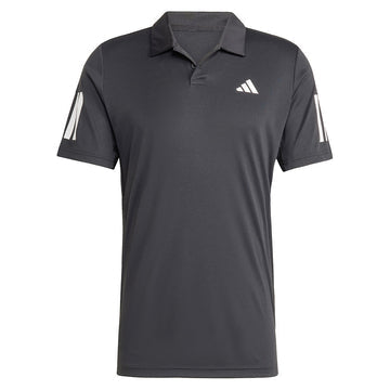 Men's Club 3 Stripe Polo Black