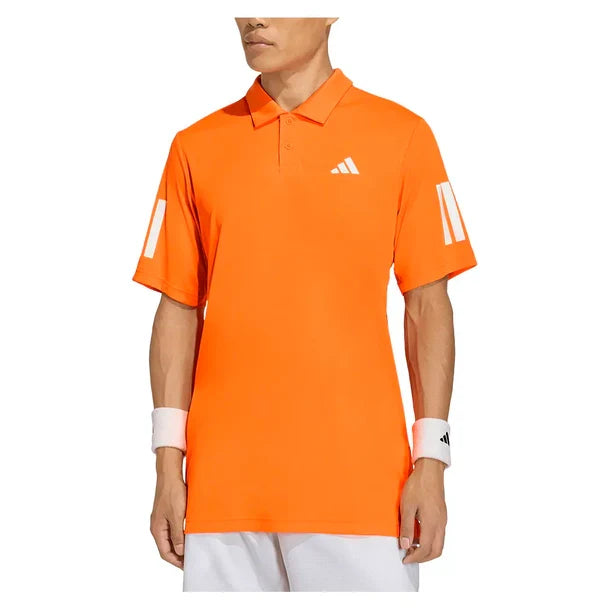 Men's Club 3 Stripe Polo Pure Orange