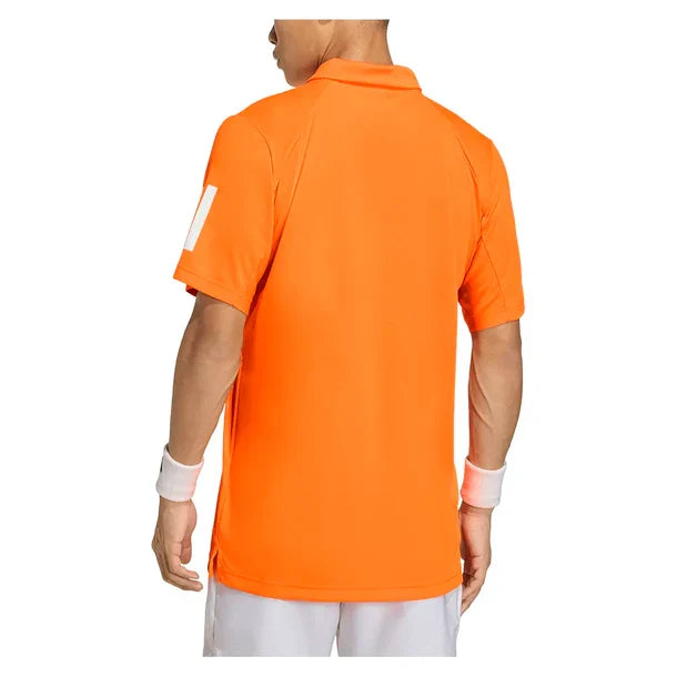 Men's Club 3 Stripe Polo Pure Orange