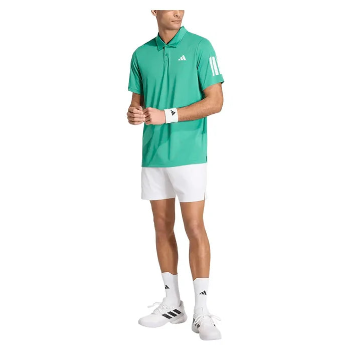 Men's Club 3 Stripe Polo Semi Court Green