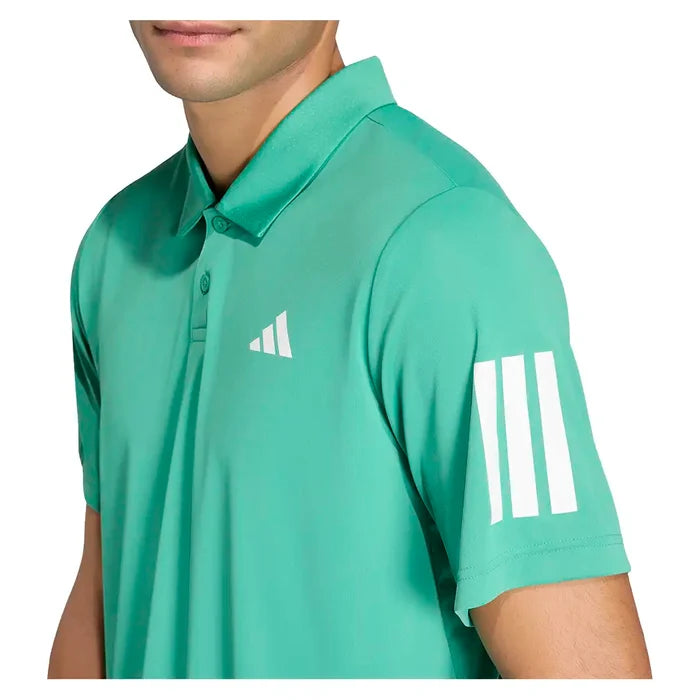 Men's Club 3 Stripe Polo Semi Court Green