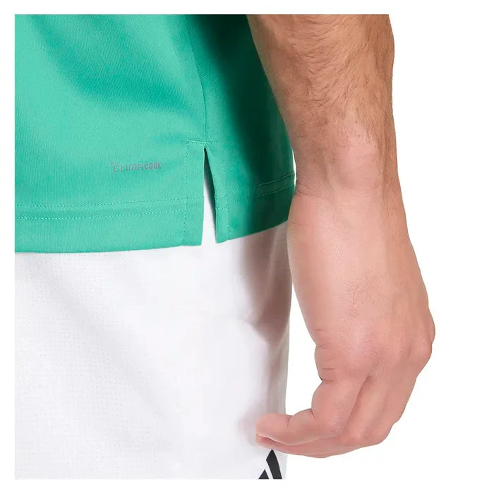 Men's Club 3 Stripe Polo Semi Court Green