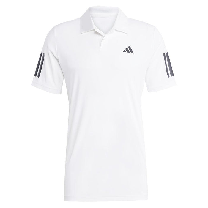 Men's Club 3 Stripe Polo White