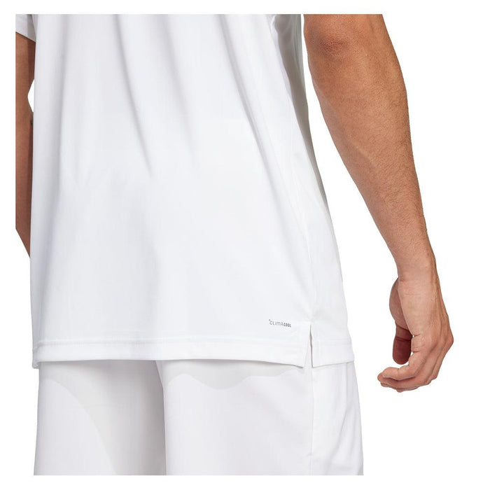 Men's Club 3 Stripe Polo White