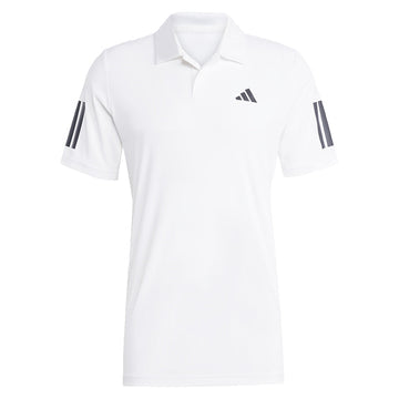 Men's Club 3 Stripe Polo White