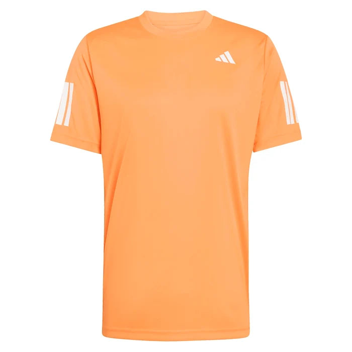 Men's Club 3 Stripe Tee Pure Orange