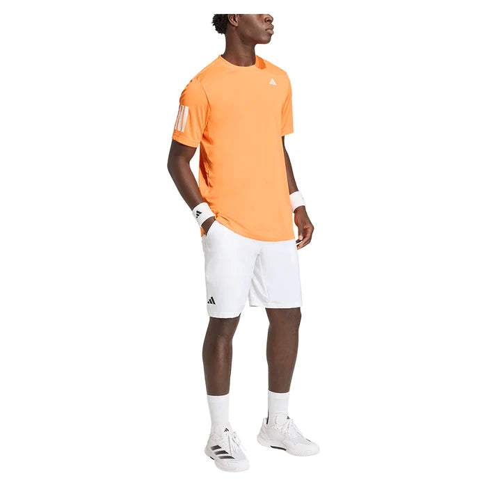 Men's Club 3 Stripe Tee Pure Orange