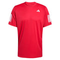 Men's Club 3 Stripe Tee Pure Ruby