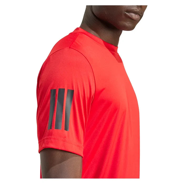 Men's Club 3 Stripes Tennis Top Better Scarlet
