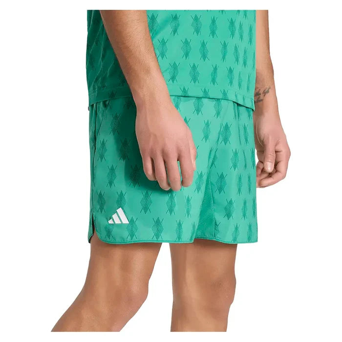 Men's Club Graph 7 Inch Shorts Semi Court Green