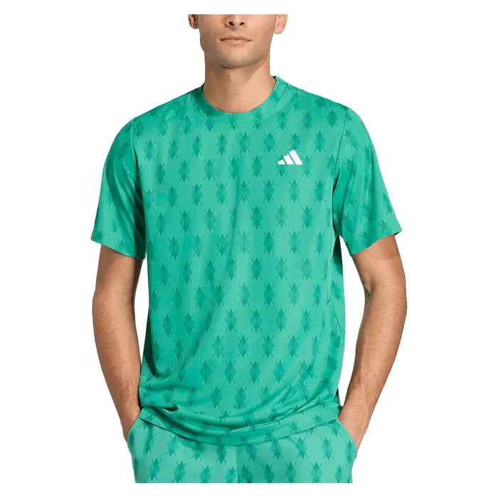 Men's Club Graph Tee Semi Court Green