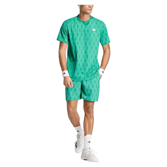 Men's Club Graph Tee Semi Court Green