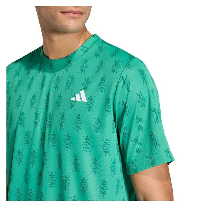 Men's Club Graph Tee Semi Court Green