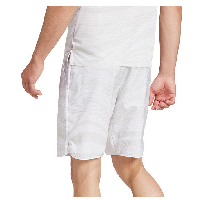 Men's Club Graphic 9in Short White