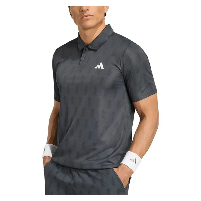 Men's Club Graphic Polo Carbon and Black