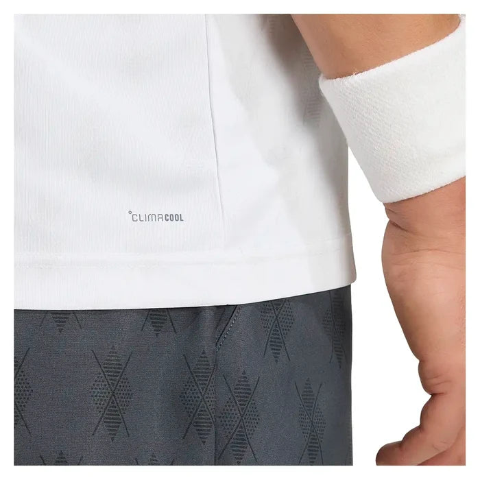 Men's Club Graphic Polo White and Dash Grey