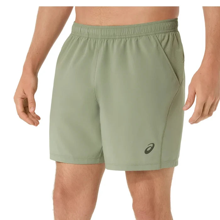 Men's Court 7 Inch Tennis Short Khaki Green,Apparel,Asics,,,Tennis Express,2041A344_301