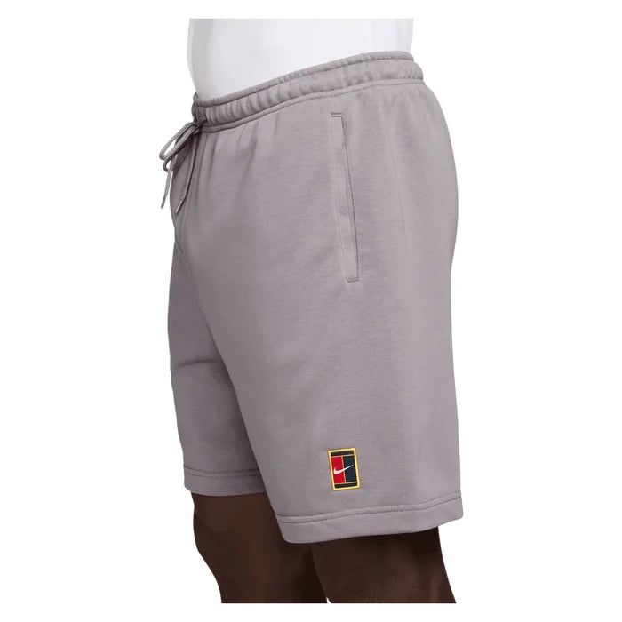 Men's Court Dri-FIT Heritage Fleece 6 Inch Short Silver Lilac, Nike, Pickleball Express, HM6768-022H26-2
