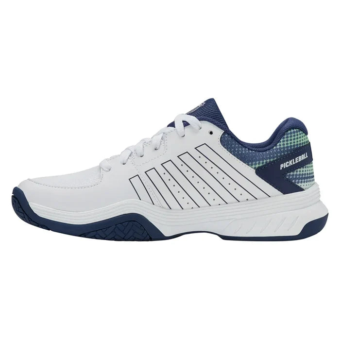 Men's Court Express Pickleball Court Shoes White and Oceana