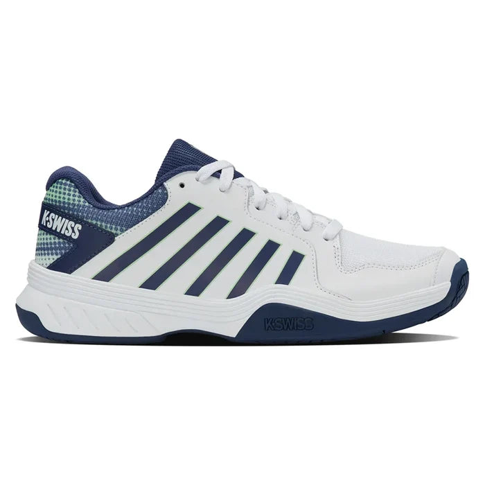 Men's Court Express Pickleball Court Shoes White and Oceana