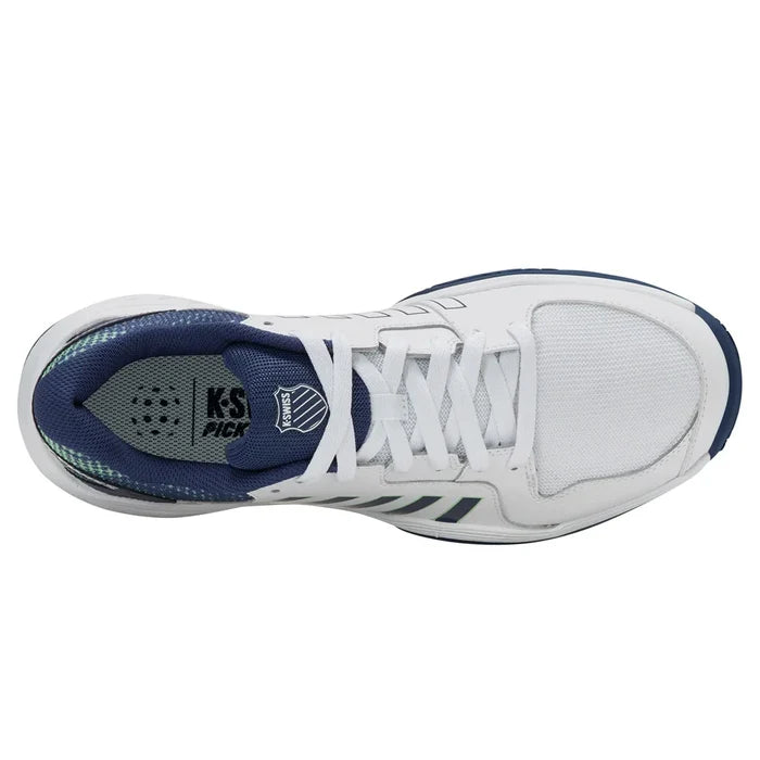Men's Court Express Pickleball Court Shoes White and Oceana