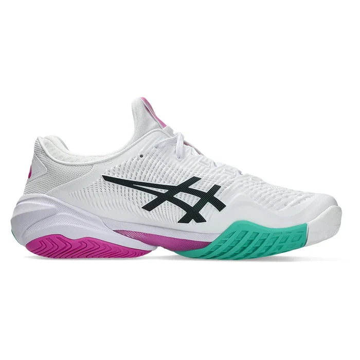Men's Court FF 3 Court Shoes White and Digital Sakura