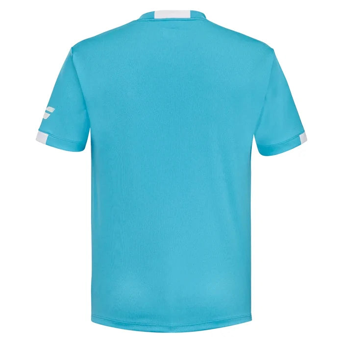 Men's Crew Neck Tennis Top Cyan Blue-Apparel-Babolat-, [current_file_name-Tennis Express