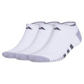 Men's Cushioned 3.0 3 Pack No Show Socks White and Onix Grey