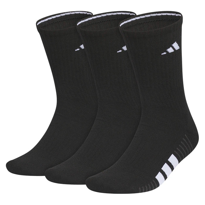 Men's Cushioned 4.0 Crew Socks 3 Pack Black and White