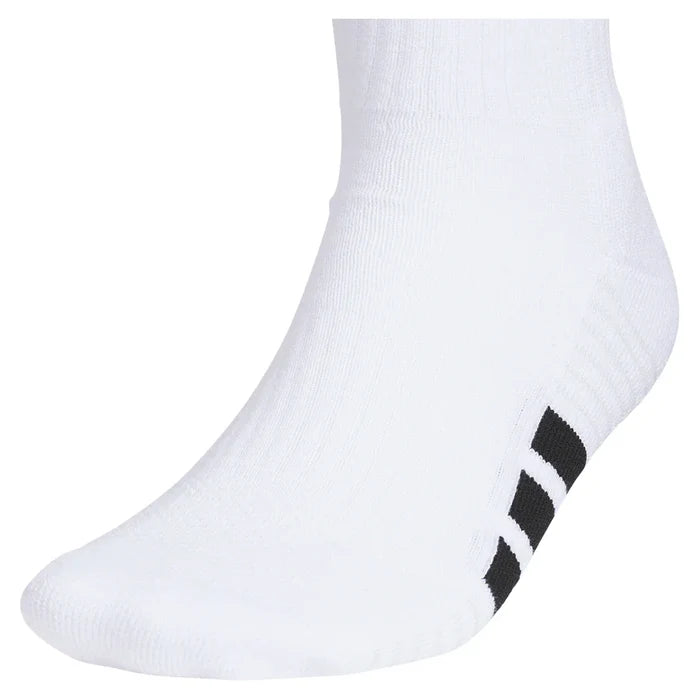 Men's Cushioned 4.0 Crew Socks 3 Pack White and Black