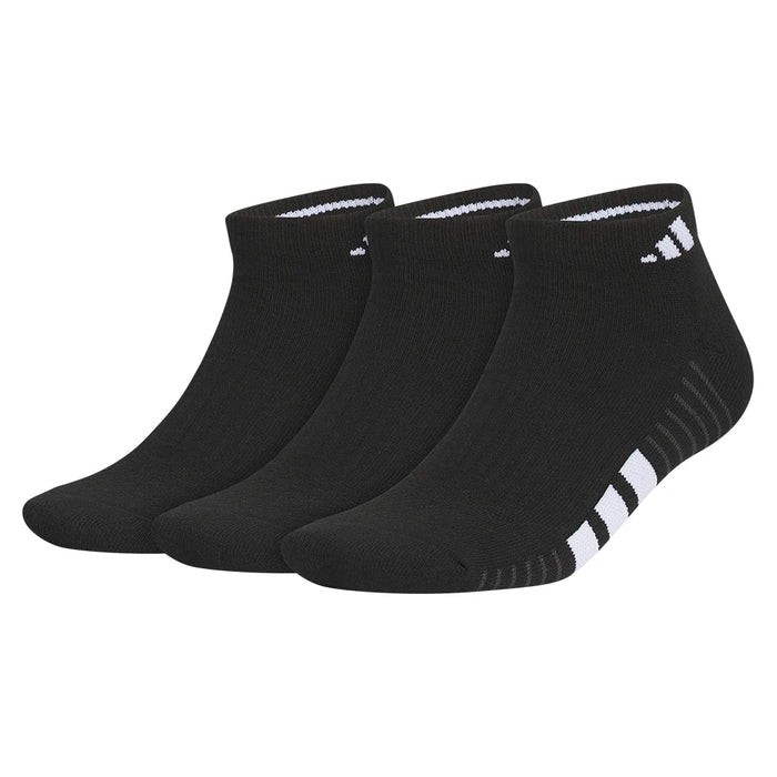 Men's Cushioned 4.0 Low Cut Socks 3 Pack Black and White